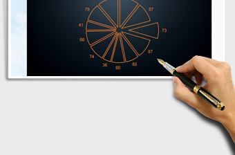 2025年全年数据占比分析饼图表模板