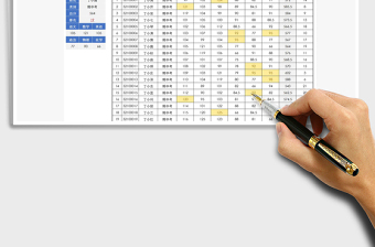 2025年学生期中考成绩统计表