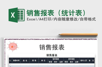 2025年销售报表（统计表）免费下载