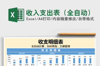 2025年收入支出表（全自动）