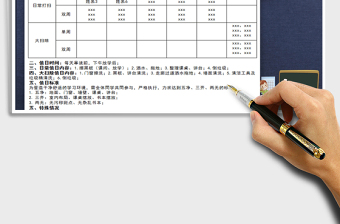 2025年学生值日安排表免费下载