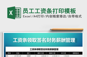 2025年员工工资条打印模板