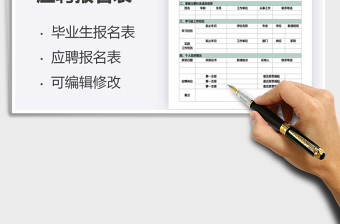 2025年应届毕业生应聘报名表