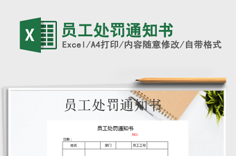 2025年员工处罚通知书