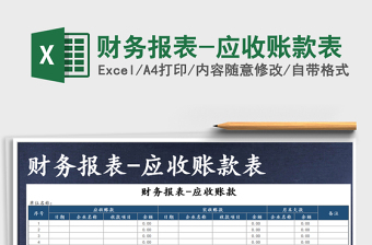 2025年财务报表-应收账款表