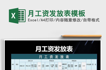 2025年月工资发放表模板