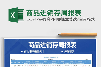 2025年商品进销存周报表