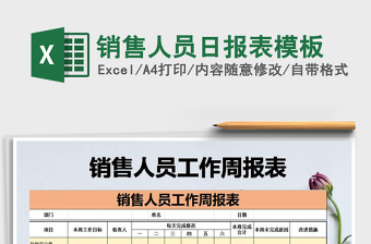 2025年销售人员日报表模板免费下载