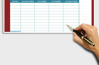 2025年生产成本预算表免费下载