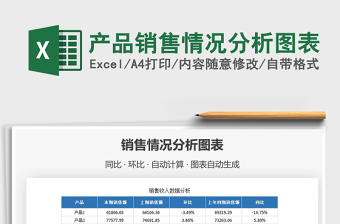 2025年产品销售情况分析图表