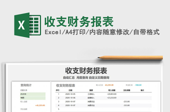 2025年收支财务报表