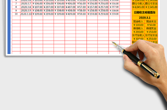 2025年财务收支明细表（全自动）