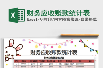 2025年财务应收账款统计表