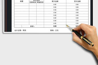 2025年财务记账凭证