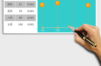 2025年气球折线图免费下载