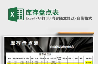 2025年库存盘点表