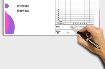 2025年费用预算申请表