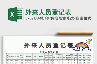 2025年外来人员登记表