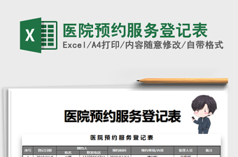 2025年医院预约服务登记表