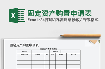 2025年固定资产购置申请表