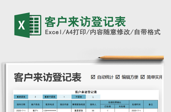 2025年客户来访登记表