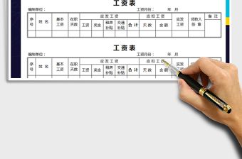 2025年工资条标准模板免费下载
