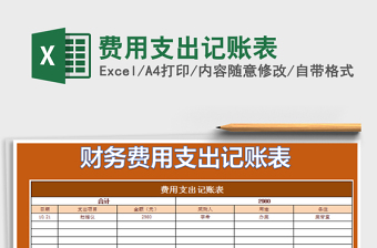 2025年费用支出记账表