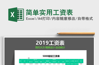 2025年简单实用工资表