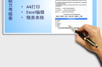 2025年综合能力考核表