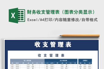 2025年财务收支管理表（图表分类显示）