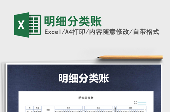 2025年明细分类账免费下载