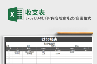 2025年收支表免费下载