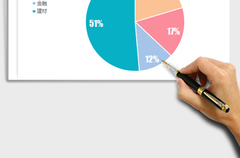 2025年小清新浅色饼图表模板占比分析免费下载