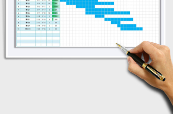 月度计划事项进度计划图甘特图