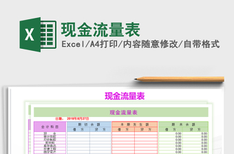 2025年现金流量表免费下载