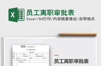 2025年员工离职审批表免费下载