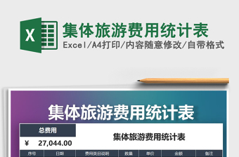 2025年集体旅游费用统计表