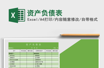 2025年资产负债表免费下载