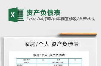 2025年资产负债表免费下载