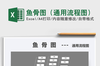 2025年鱼骨图（通用流程图）