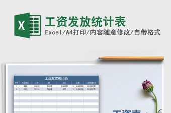 2025年工资发放统计表免费下载