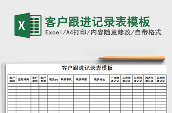 2025年客户跟进记录表模板