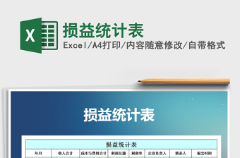 2025年损益统计表