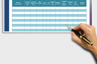 2025年团队行程计划单(中英文版)免费下载
