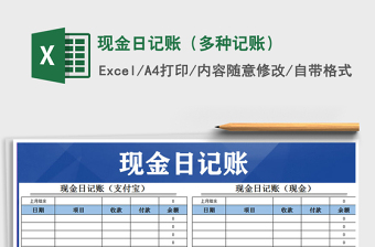 2025年现金日记账（多种记账）