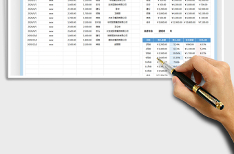 2025年财务收支记账表-自动统计