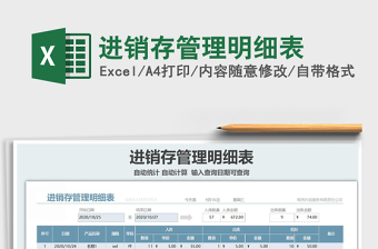 2025年进销存管理明细表