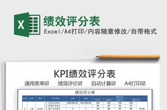 2025年绩效评分表