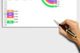 2025年变形多分类圆环图免费下载