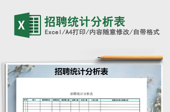 2025年招聘统计分析表免费下载